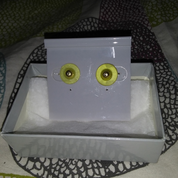 Light Blue Rhinestone Earrings 💎 - Picture 3 of 3